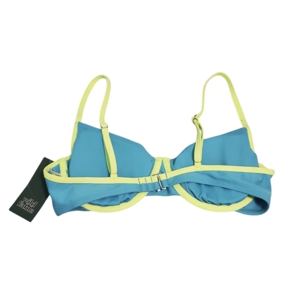 NWT Wild Fable Women's Colorblock Underwire Bikini Swim Top S 4-6
